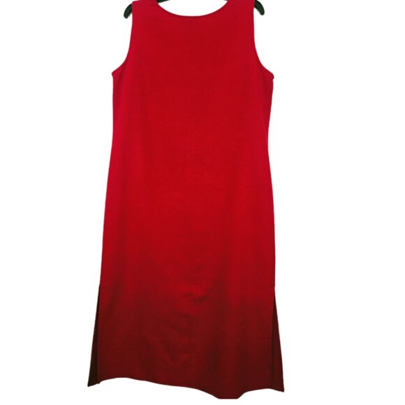 Jessica Howard sleeveless red midi‎ dress Size 16 - Picture 5 of 5